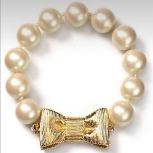 NWT Kate Spade Pearl Bow Braclet